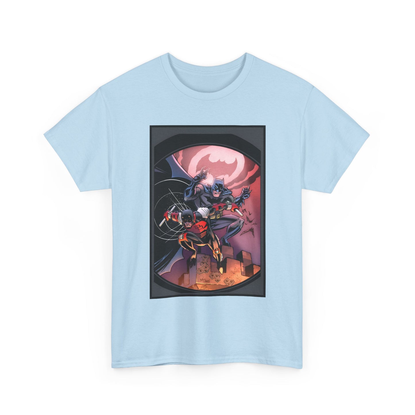 Batman & Daredevil T-Shirt - Scott McDaniel Art - DC Comics & Marvel Comics