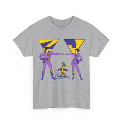 Wonder Twins T-Shirt - Super Friends - Zan & Jayna - Hanna-Barbera Cartoon - DC Comics
