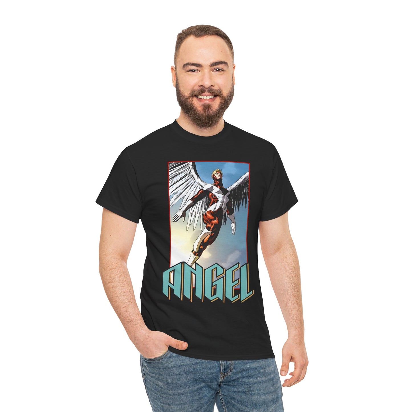 Angel T-Shirt - Mike Deodato Art - Marvel Comics X-Men Member