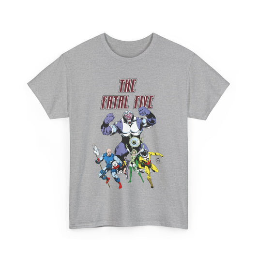 Fatal Five T-Shirt - Legion of Super-Heroes Villains - DC Comics LOSH - Validus, Emerald Empress