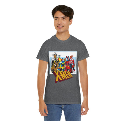 X-Men T-Shirt - Arthur Adams Art - Cyclops, Nightcrawler, Storm, Wolverine, Thunderbird, Sunfire, Banshee - Marvel Comics