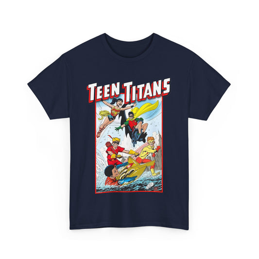 Teen Titans T-Shirt - John Byrne Art - Robin, Wonder Girl, Kid Flash, Speedy, Aqualad - DC Comics