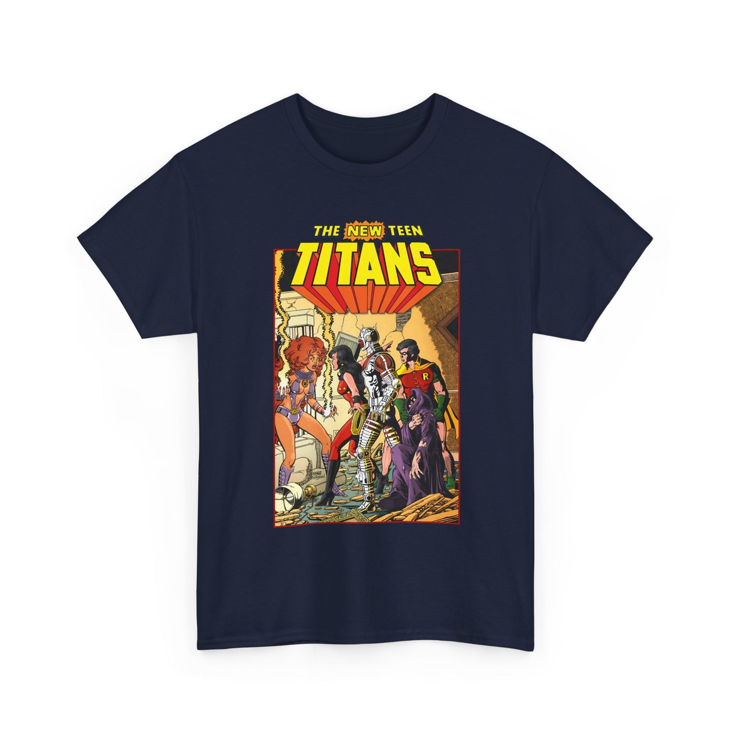 New Teen Titans T-Shirt - George Perez Art - #16 Cover - Wonder Girl, Robin, Starfire - DC Comics