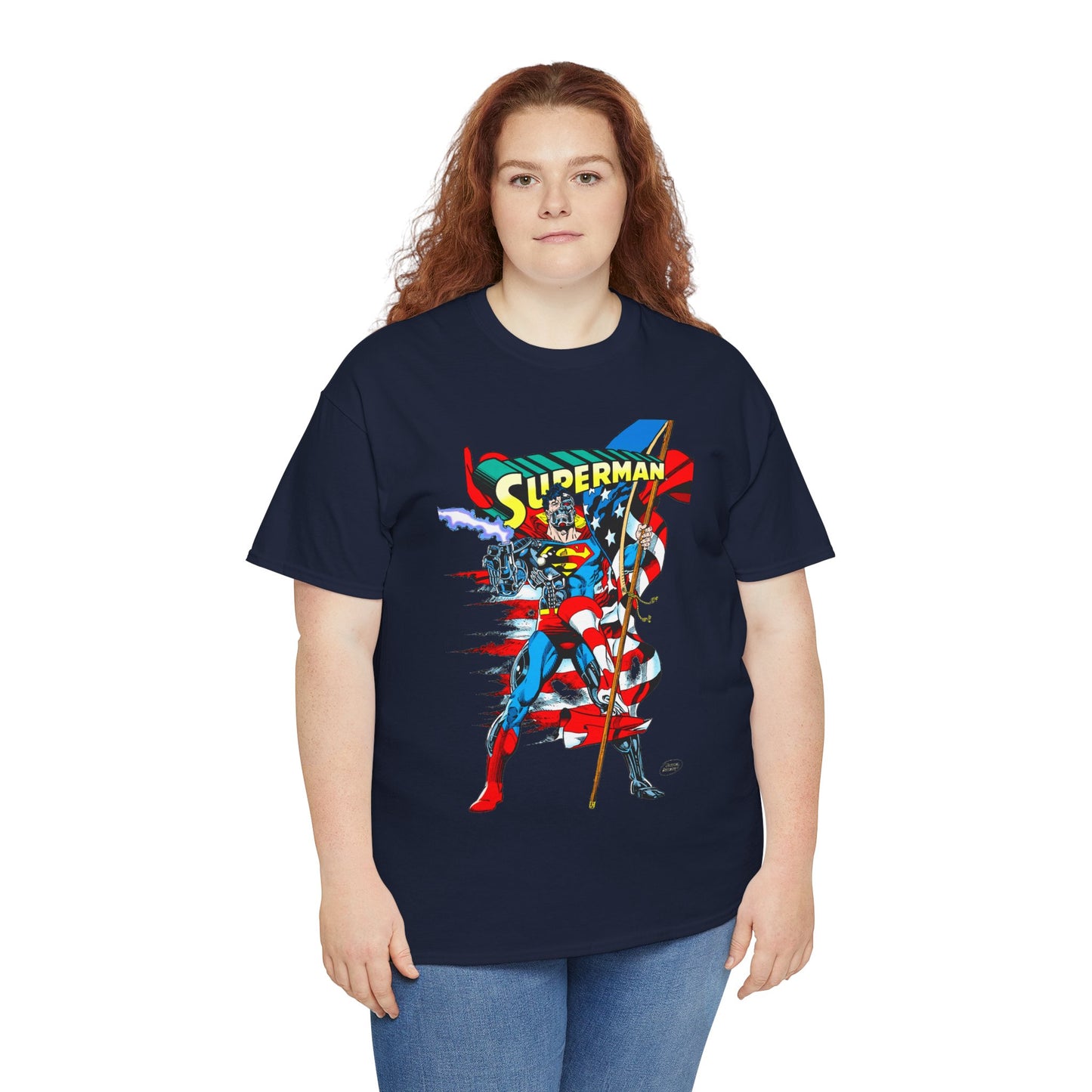 Cyborg Superman T-Shirt - Dan Jurgens Art - Reign of the Supermen Enemy - 1990s Storyline After the Death of Superman - DC Comics