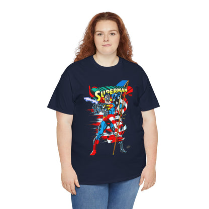 Cyborg Superman T-Shirt - Dan Jurgens Art - Reign of the Supermen Enemy - 1990s Storyline After the Death of Superman - DC Comics