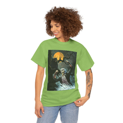 Solomon Grundy T-Shirt - Bernie Wrightson Art - Batman Watching From the Trees - DC Comics