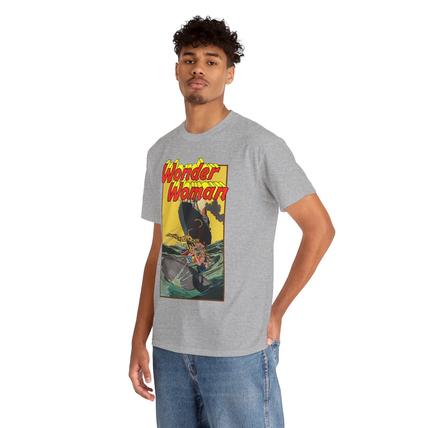 Wonder Woman Vs Cheetah T-Shirt - Rich Buckler & Dan Giordano Art - DC Comics