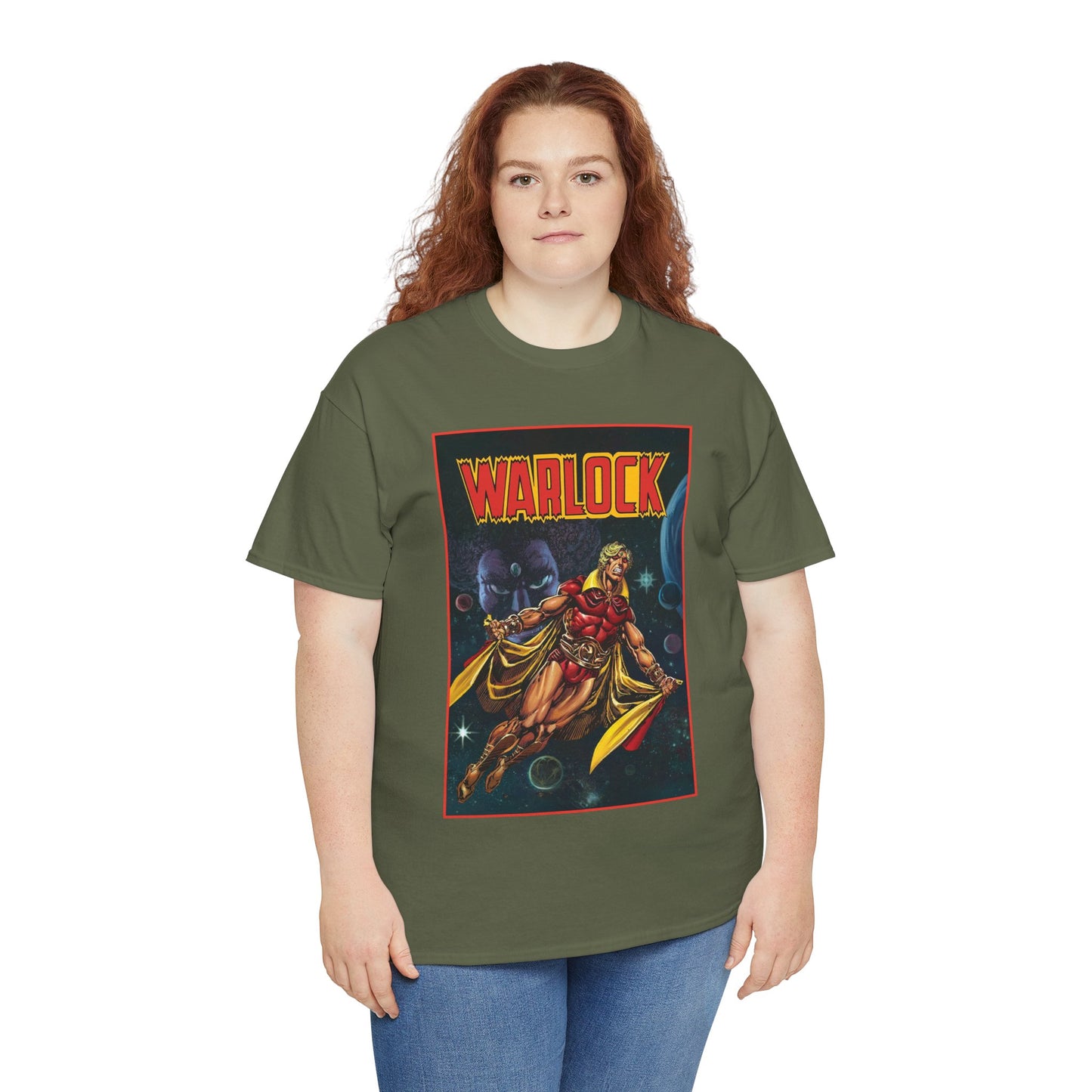 Warlock T-Shirt - Jim Starlin Art - Marvel Comics - Cosmic Superhero - The Enclave - Him