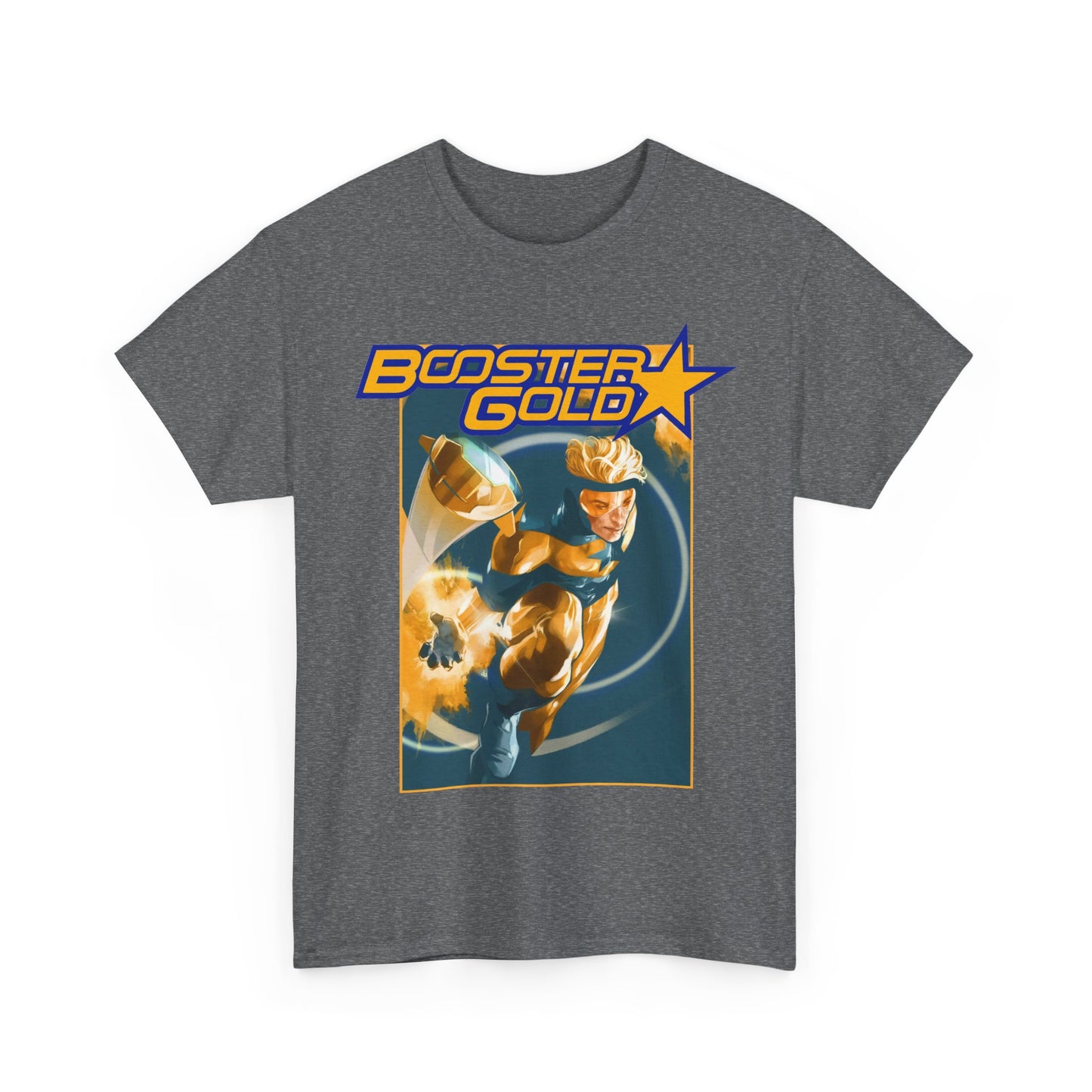 Booster Gold T-Shirt - Don Aguillo Art - Justice League: The Omega Act - DC Comics