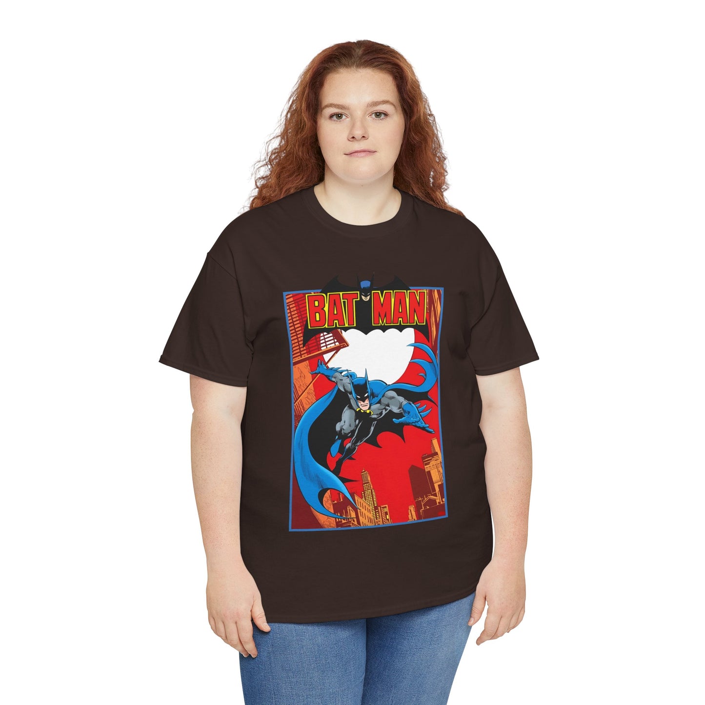 Batman T-Shirt - Jim Aparo Art - Untold Tales Cover - DC Comics Bronze Age - Batman Flying in Front of the Moon - Caped Crusader, Gotham City