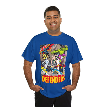 Defenders T-Shirt - John Byrne Art - Marvel Comics - Dr Strange, Nighthawk, Hulk
