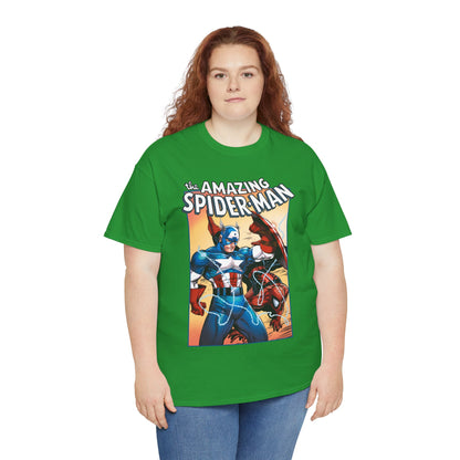 Amazing Spider-Man & Captain America T-Shirt - Todd McFarlane Art - Marvel Comics