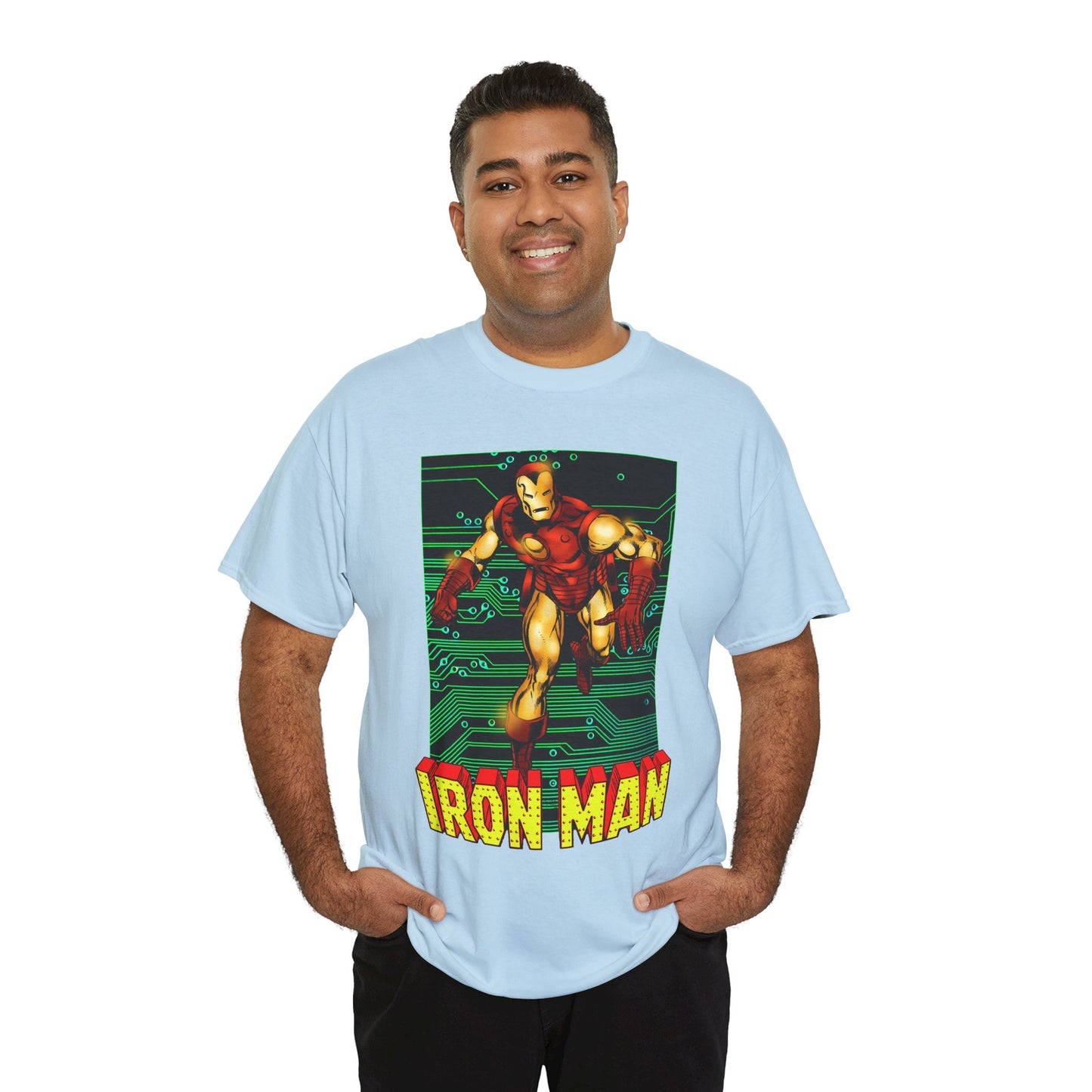 Iron Man T-Shirt - John Byrne Art - Tony Stark, Stark Industries - Avengers Member & Leader - Marvel Comics Armored Hero