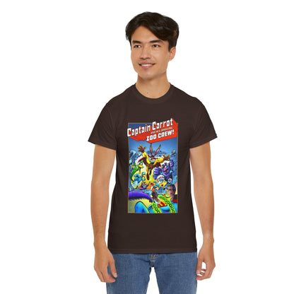 Captain Carrot & Zoo Crew T-Shirt - DC Comics Bronze Age Funny Animals, Superman Guest Star - 1980s