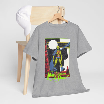 Martian Manhunter T-Shirt - George Perez Art - 1980s Justice League of America (JLA) Postcard Art - DC Comics