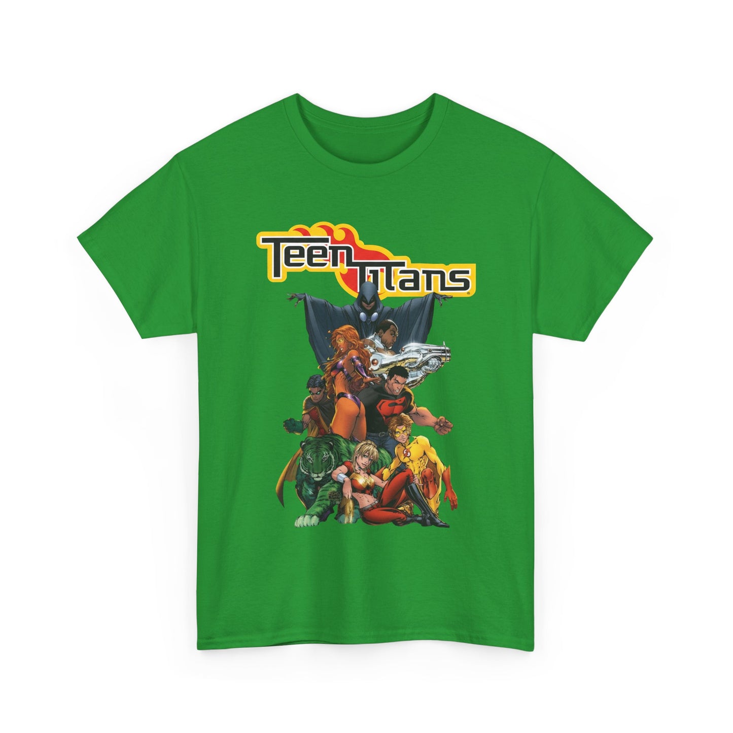 Teen Titans T-Shirt - Michael Turner Art - Cyborg, Raven, Wonder Girl, Superboy, Robin, Starfire - DC Comics
