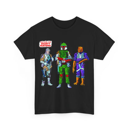 Boba Fett, Bossk, Dengar T-Shirt - Star Wars Bounty Hunters from Empire Strikes Back - Marvel Comics 1980s Art - Alternate Colors