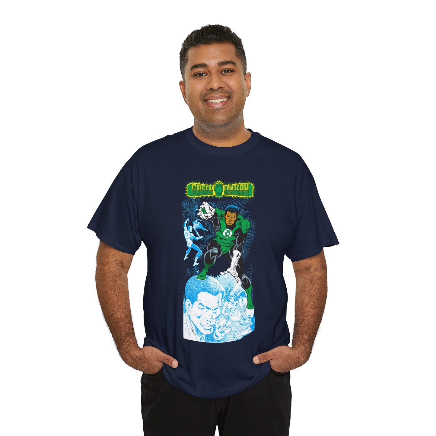 John Stewart Green Lantern T-Shirt - Joe Staton Art - Who's Who in the DC Universe Art - Sector 2814 - DC Comics