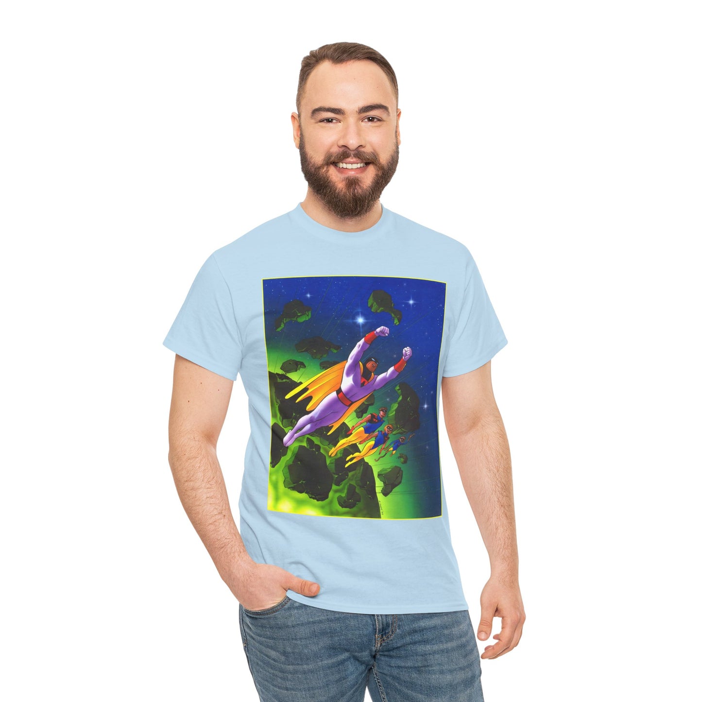 Space Ghost T-Shirt - Steve Rude Art - Jan, Jace, Blip - Gorgeous Art of 1960s Cartoon Icon
