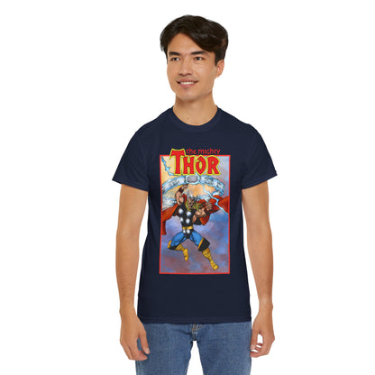 The Mighty Thor T-Shirt - George Perez Art - Mjolnir - Avengers Member - God of Thunder - Asgard Warrior - Marvel Comics