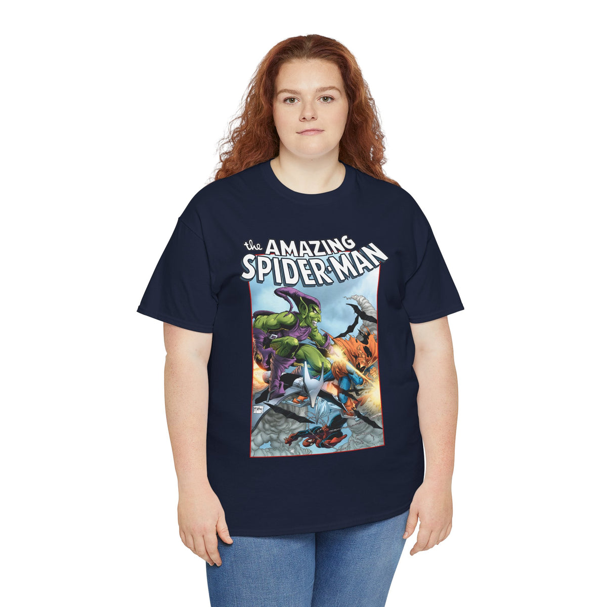 Amazing Spider-Man T-Shirt - Todd McFarlane Art - Green Goblin Vs Hobgoblin - Marvel Comics