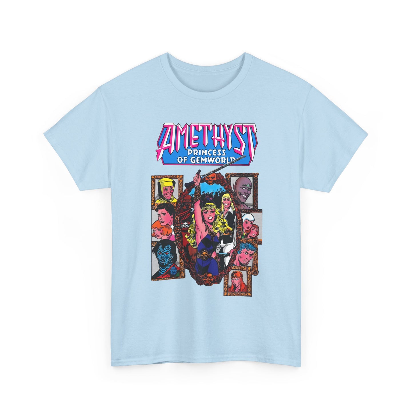 Amethyst Princess of Gemworld T-Shirt - Ernie Colon Art - Sardonyx, Dark Opal, Granch, Citrina - DC Comics
