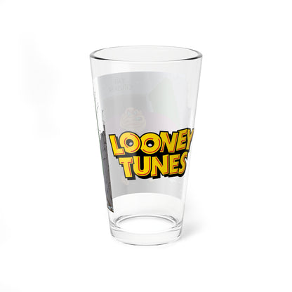 The Crusher Pint Glass, 16oz - Looney Tunes Art  - Bunny Hugged - Wrestling Cartoon - Bugs Bunny Foe