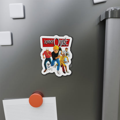 Jonny Quest Die-Cut Magnet - Hanna-Barbera Cartoon - Hadji, Bandit, Benton Quest, Race Bannon - 3", 4", 5", 6"