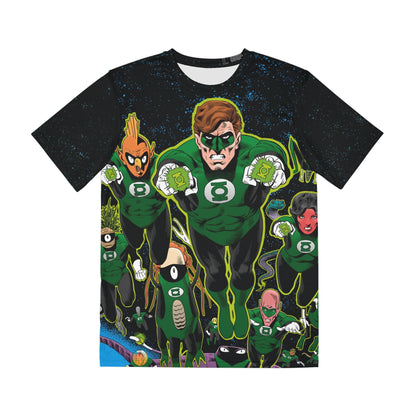 Green Lantern Corps Polyester Tee (All-Over Print) - Brian Bolland Art - DC Comics (IMPROVED PLACEMENT AND PRINTING TECHNIQUES)