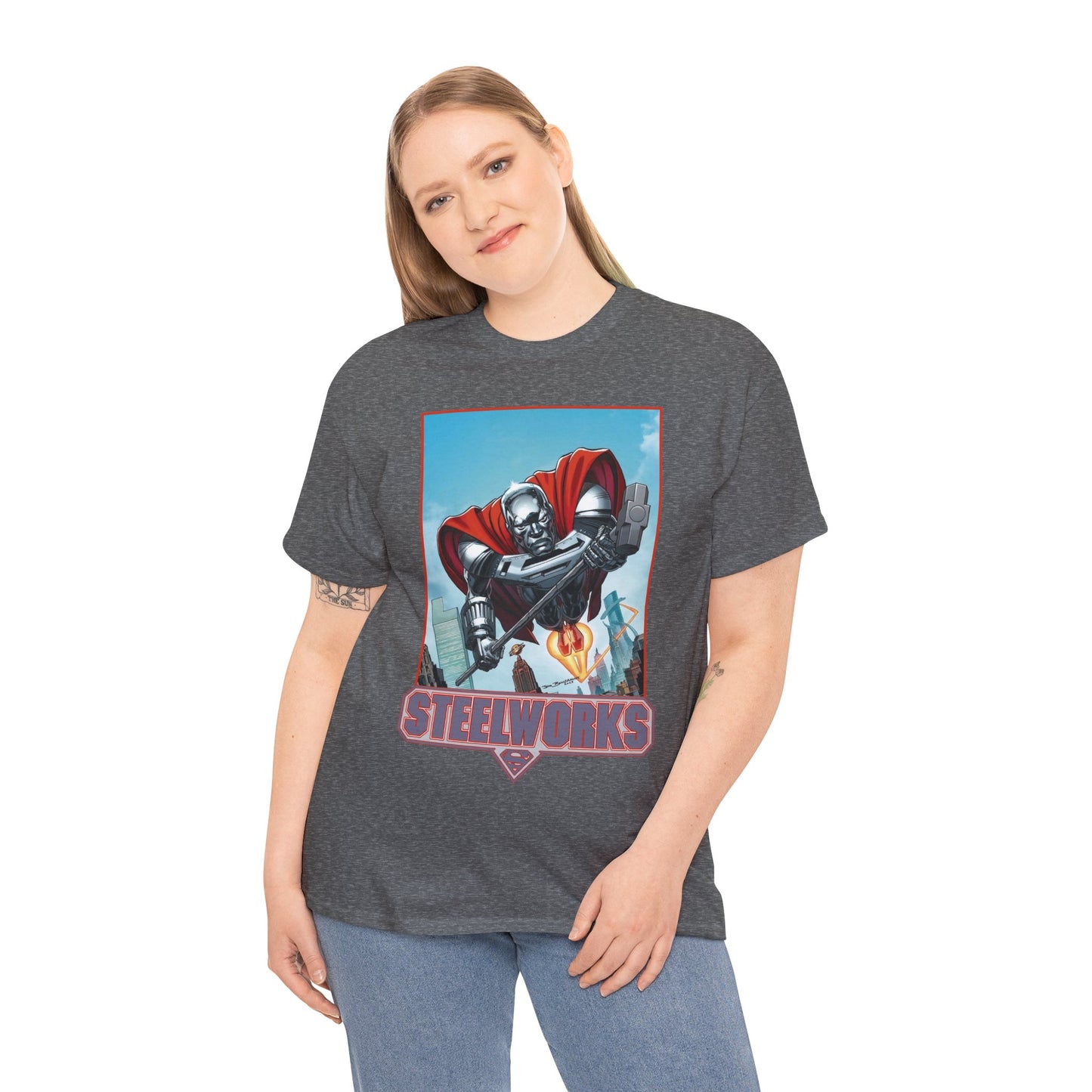 Steelworks T-Shirt - Jon Bogdanove Art - John Henry Irons - Superman Family - DC Comics