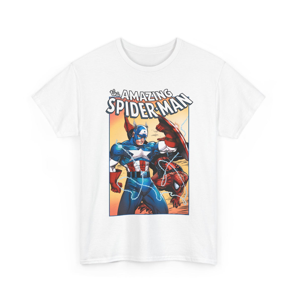 Amazing Spider-Man & Captain America T-Shirt - Todd McFarlane Art - Marvel Comics