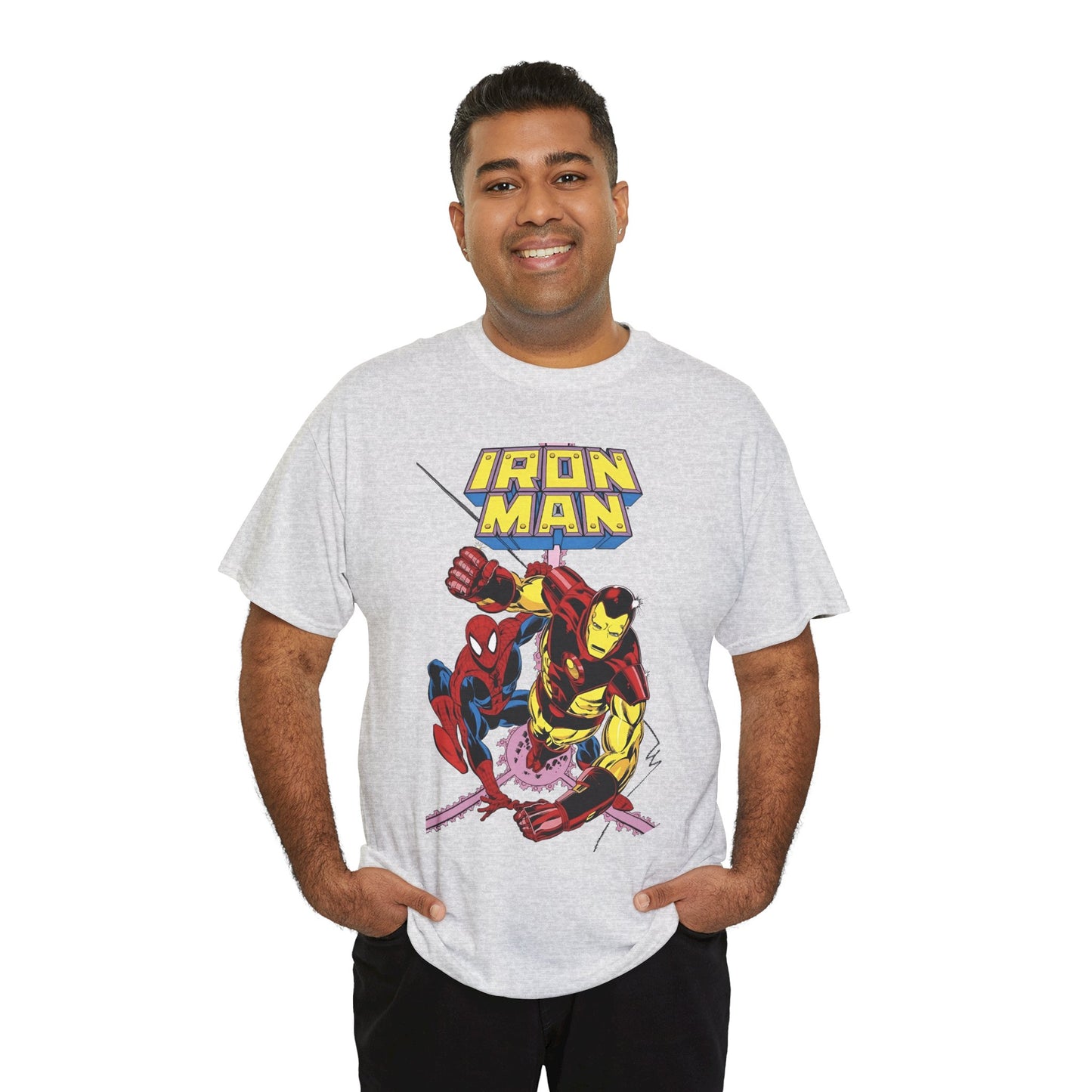 Iron-Man & Spider-Man T-Shirt - Butch Guice Art - Marvel Comics