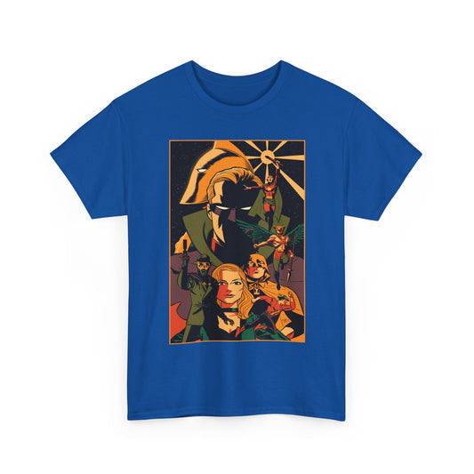 Justice Society T-Shirt - Michael Cho Art - New History of the DC Universe Cover - Black Canary, Starman, Hourman, Sandman - DC Comics