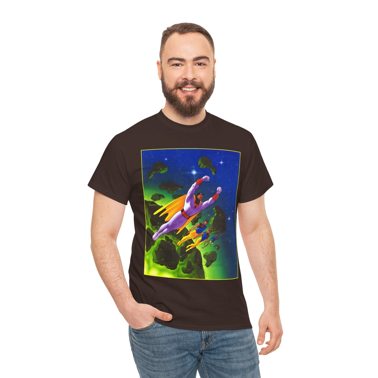Space Ghost T-Shirt - Steve Rude Art - Jan, Jace, Blip - Gorgeous Art of 1960s Cartoon Icon