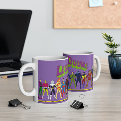 Legion of Doom Coffee Mug 11oz - Super Friends - Lex Luthor, Sinestro, Scarecrow, Grodd, Captain Cold - Hanna-Barbera - DC Comics Cartoon