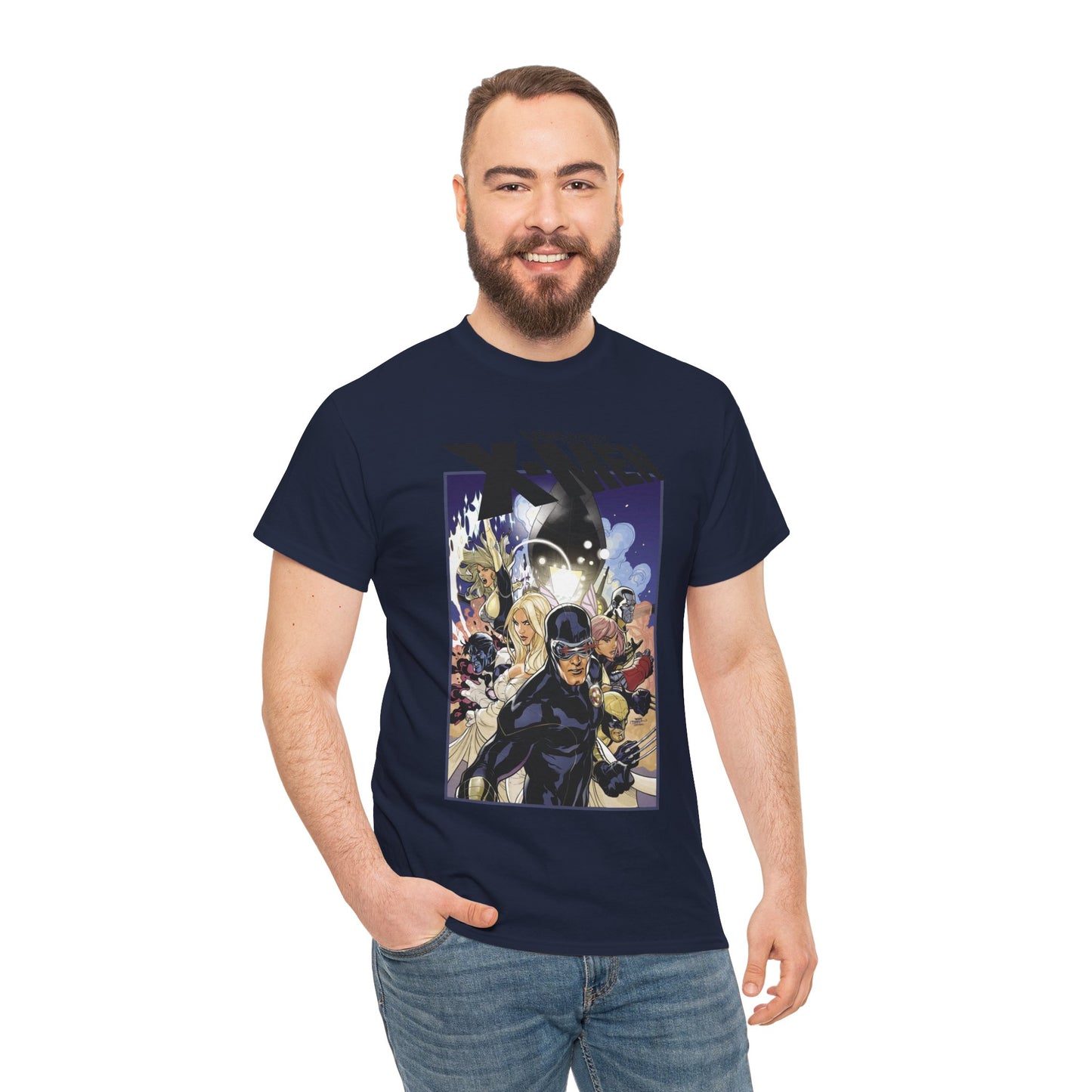 Uncanny X-Men T-Shirt - Terry Dodson Art - Cyclops, Emma Frost, Wolverine, Nightcrawler, Colossus - Marvel Comics