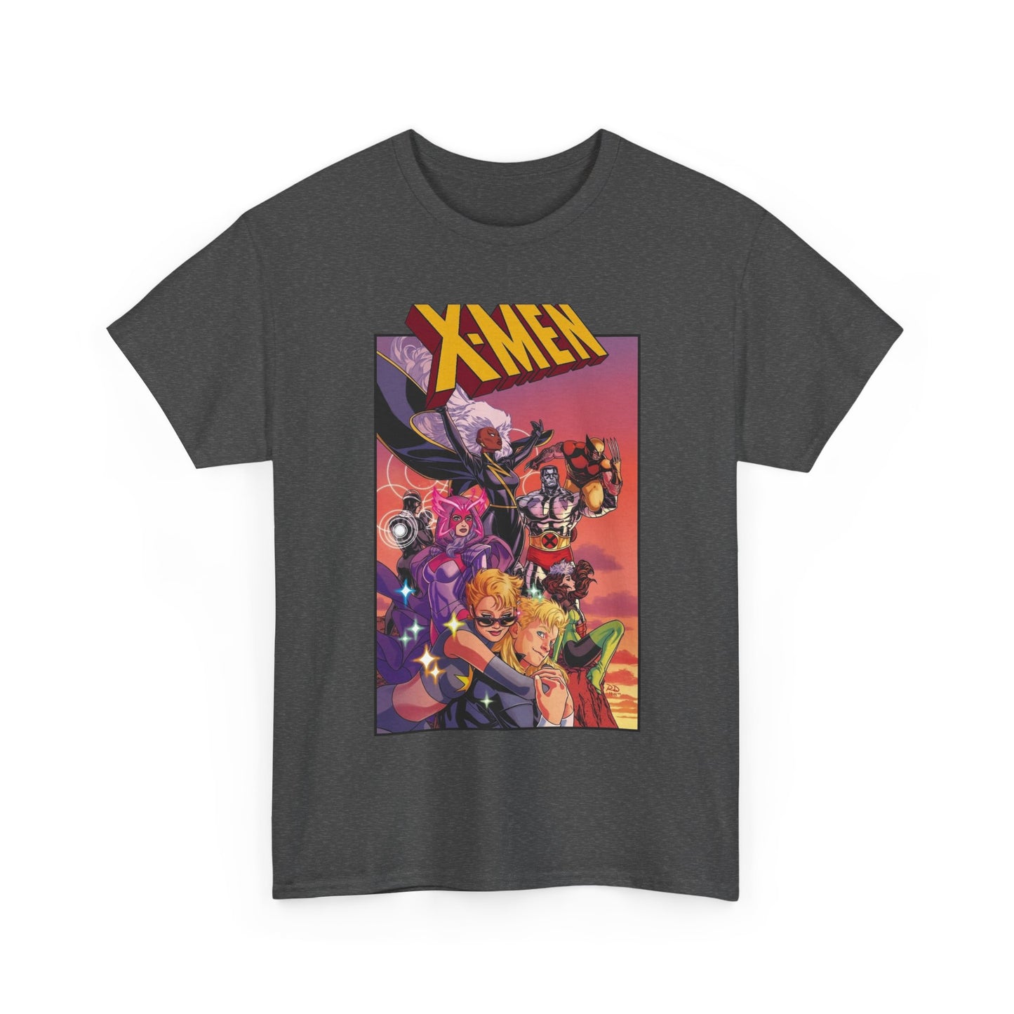 X-Men Outback T-Shirt - Russell Dauterman Art - Storm, Wolverine, Psylocke, Longshot, Havok, Rogue, Colossus, Dazzler - Marvel Comics