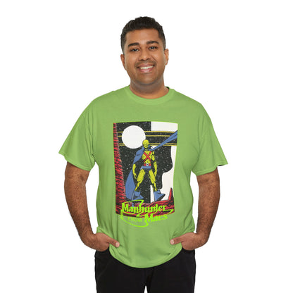 Martian Manhunter T-Shirt - George Perez Art - 1980s Justice League of America (JLA) Postcard Art - DC Comics