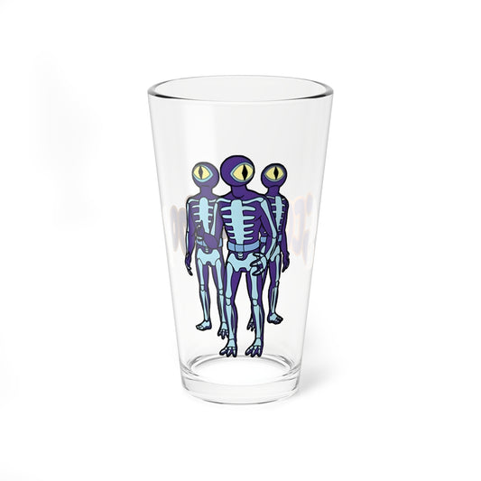 Skeleton Men Pint Glass, 16oz - Scooby Doo Villain - Hanna-Barbera Saturday Morning Cartoon - A Creepy Tangle in the Bermuda Triangle