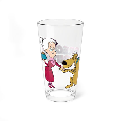 Precious Pupp Glass, 16oz - Hanna-Barbera Cartoon 1960s TV - Granny Sweet - Animated Classic
