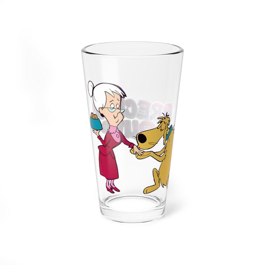 Precious Pupp Glass, 16oz - Hanna-Barbera Cartoon 1960s TV - Granny Sweet - Animated Classic