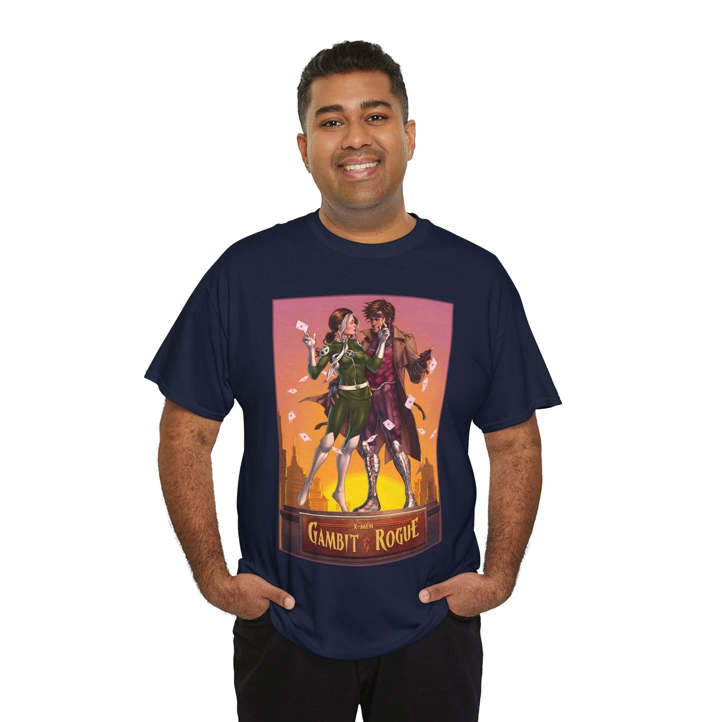 Gambit & Rogue T-Shirt - Mike Choi Art - Popular X-Men Members - Marvel Comics
