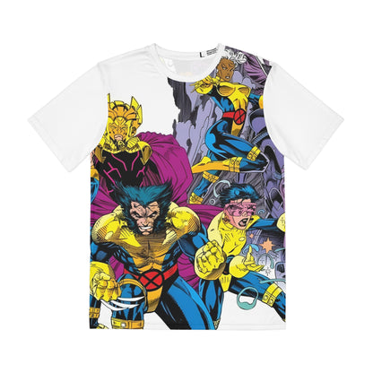 Uncanny X-Men Polyester Tee (All-Over Print) - Jim Lee Art - Wolverine, Psylocke, Storm  (IMPROVED PLACEMENT AND PRINTING TECHNIQUES)