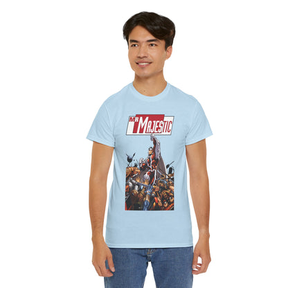 Mr. Majestic T-Shirt - Ed McGuiness Art - Flying Above His Attackers - DC/Wildstorm Comics