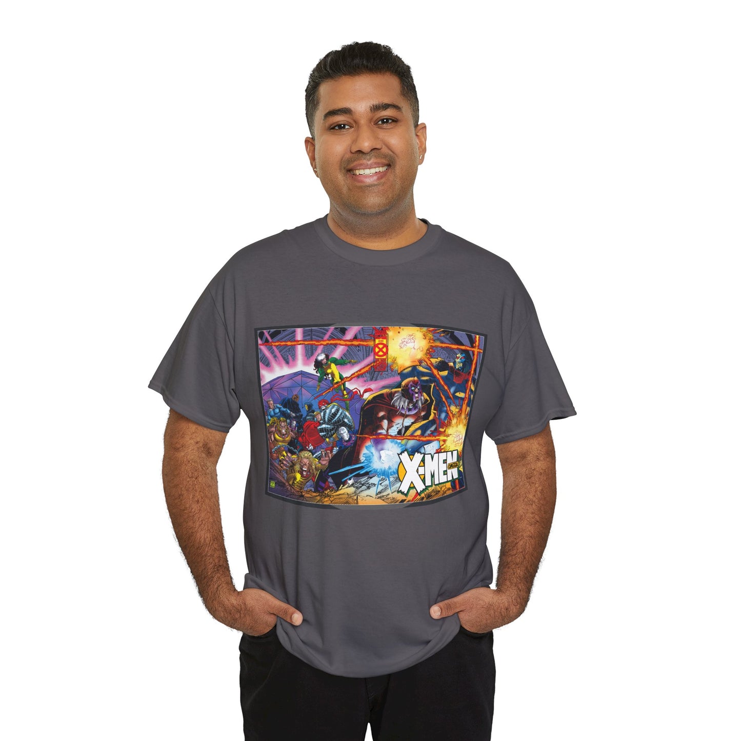 X-Men: Age of Apocalypse T-Shirt - John Romita Jr Art - Magneto, Rogue, Colossus, Quicksilver, Sabretooth, Quicksilver - Omega - Marvel Comics