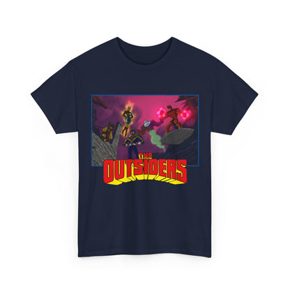 Outsiders T-Shirt - Batman: Brave & Bold Series - Halo, Geo-Force, Black Lightning, Katana, Metamorpho - DC Comics