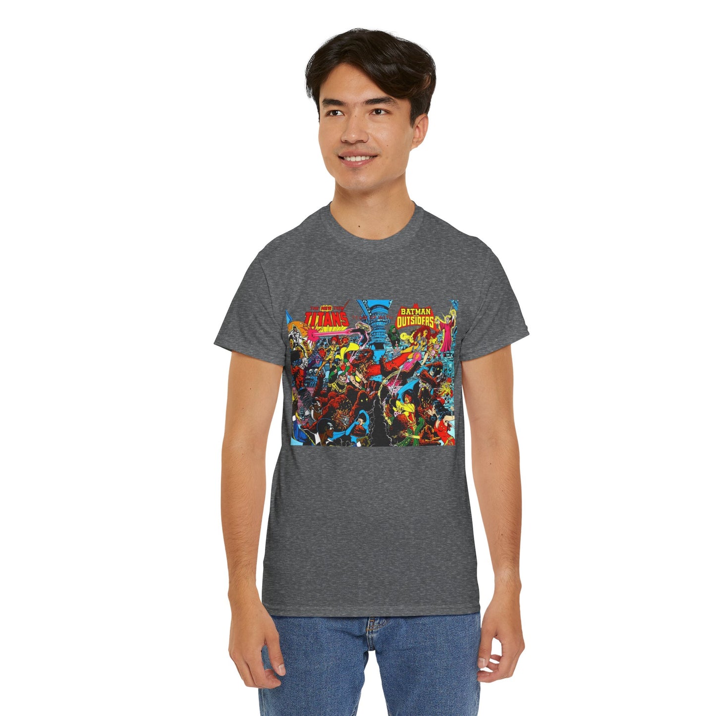 New Teen Titans & Batman and the Outsiders T-Shirt - George Perez & Jim Aparo Art - DC Comics