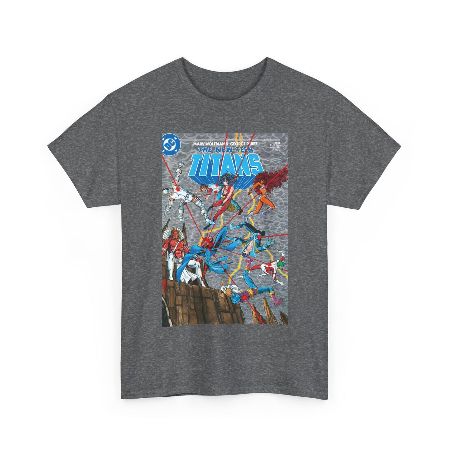 New Teen Titans T-Shirt - George Perez Art - Trigon the Terrible - DC Comics