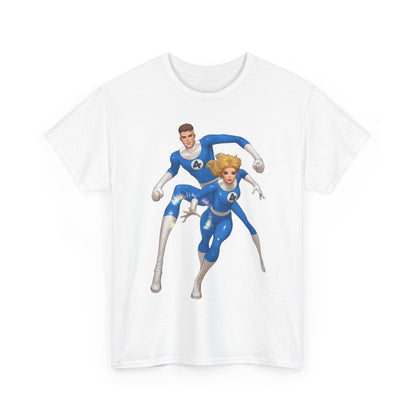Mr. Fantastic & Invisible Woman T-Shirt - David Nakayama Art - Fantastic Four - Marvel Comics