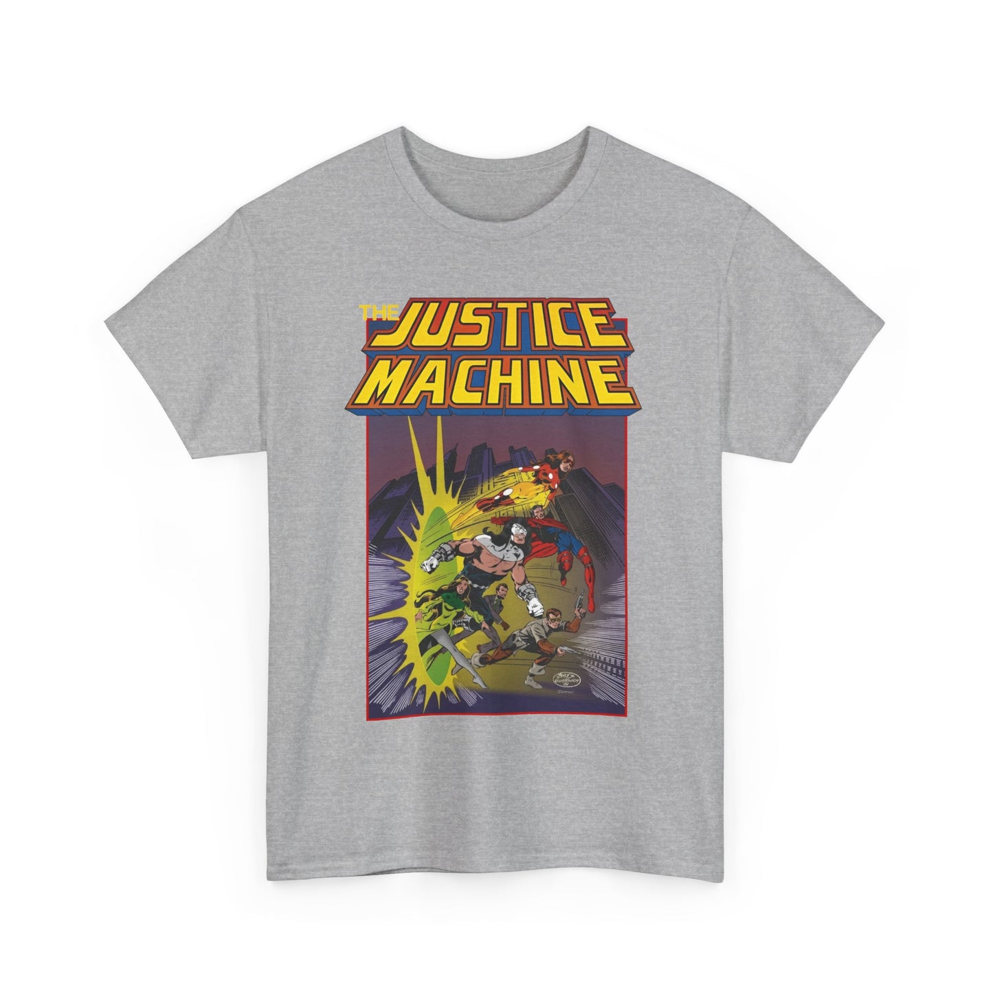 Justice Machine T-Shirt - John Byrne Art - Comico Comics